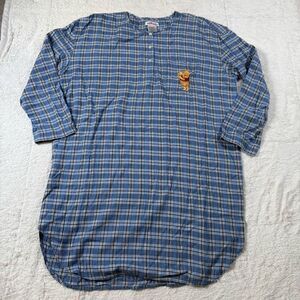 Vintage Y2K Disney Winnie the Pooh Plaid Nightgown Pajamas